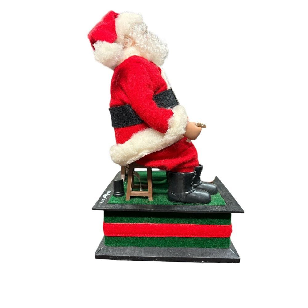 VTG 1990 Smile Ind LTD 1991 Crestone DEAR SANTA Workshop Christmas Musical Scene - Picture 4 of 7